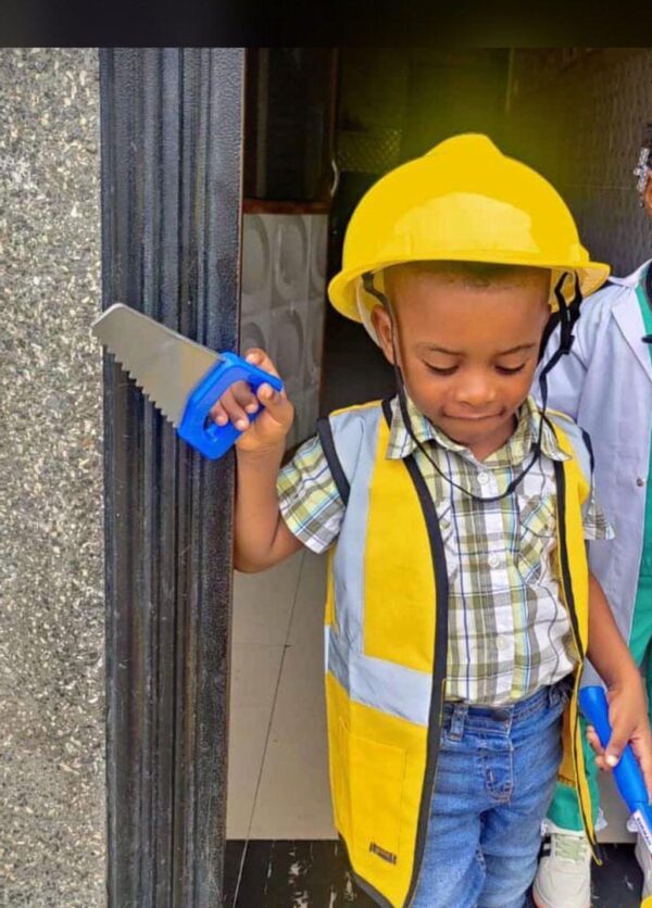Infinity Kids Engineer Safety Vest + Helmet