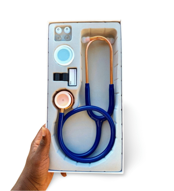 High Quality Luxury Stethoscope - Navy Blue+ Copper Finish