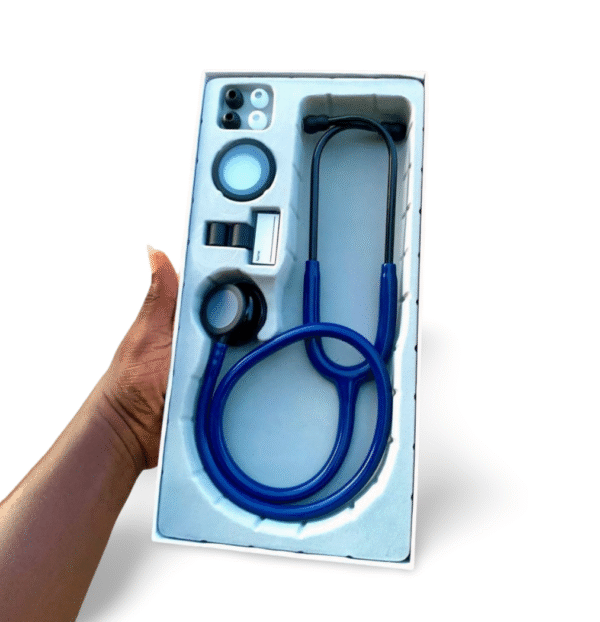 High Quality Luxury Stethoscope - Navy Blue+ Black Matte Finish